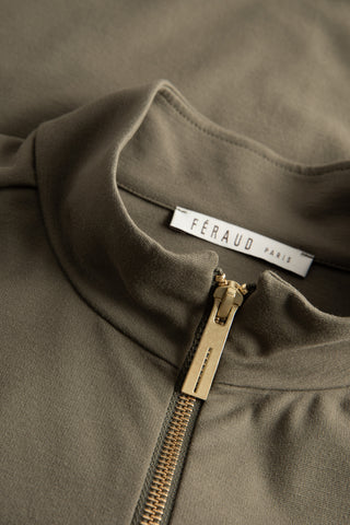 Jacket, 1/1 sleeve, zipper, Olive