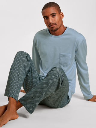 HERREN Pyjama, tempest blue