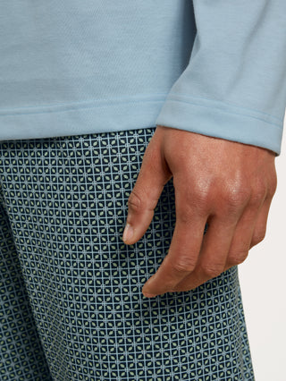 HERREN Pyjama, tempest blue