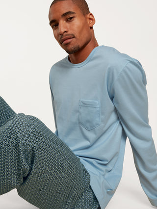HERREN Pyjama, tempest blue