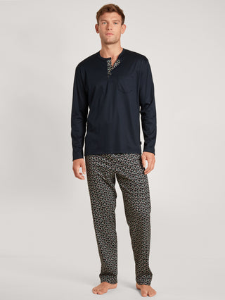 HERREN Pyjama, dark sapphire