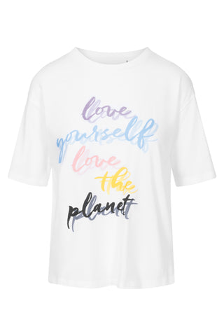 Shirt, GOTS, 1/2 sleeve, round neck, White