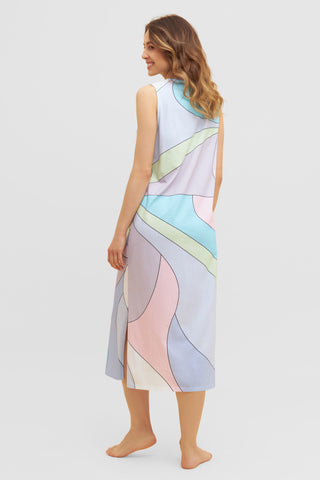 Nd, sleeveless, round neck, Colourmix