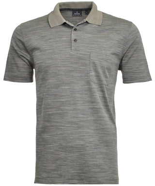 Softknit-Polo mit Flamm-Optik