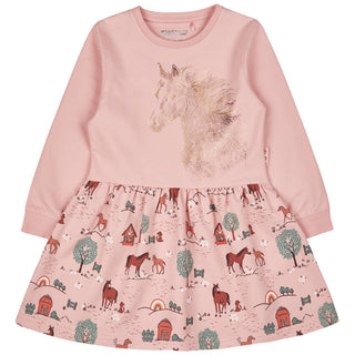 Kleid mit Pferde-Print