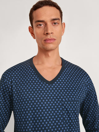 HERREN Pyjama mit Bündchen
