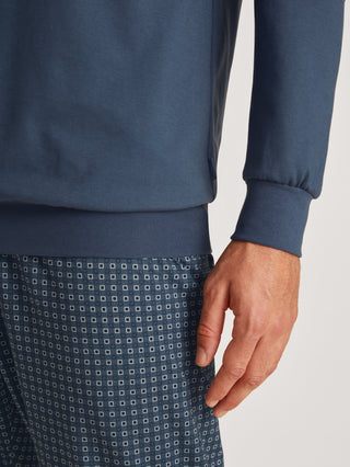 HERREN Pyjama mit Bündchen
