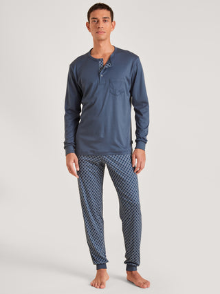 HERREN Pyjama mit Bündchen