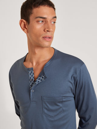 HERREN Pyjama mit Bündchen