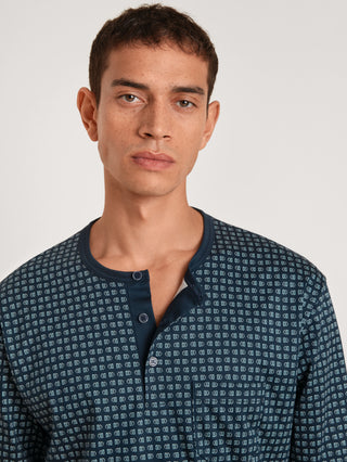 HERREN Pyjama mit Bündchen