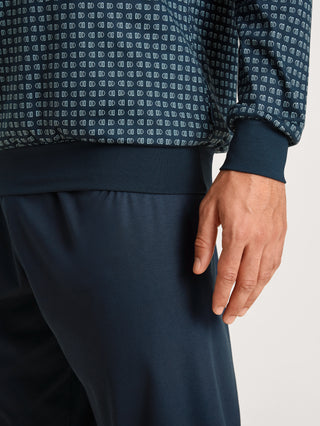 HERREN Pyjama mit Bündchen