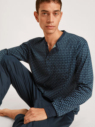HERREN Pyjama mit Bündchen