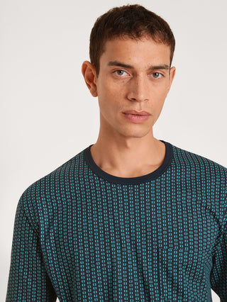 HERREN Pyjama mit Bündchen