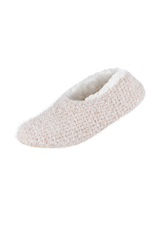 Women cosy chenille with fake fur Slippers 1p