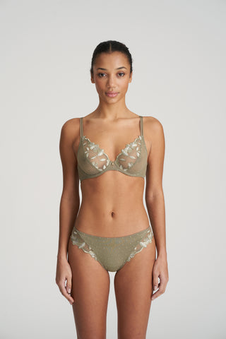 AGNES golden olive Tiefdekolletierter BH
