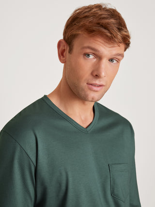 HERREN Pyjama mit Bündchen
