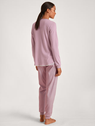 DAMEN Pyjama mit Bündchen