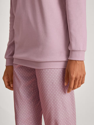 DAMEN Pyjama mit Bündchen