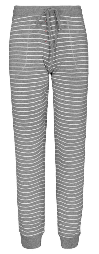 Da.-Bündchenhose Ringel