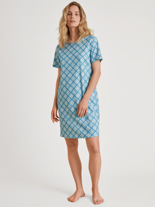 DAMEN Sleepshirt, niagara blue