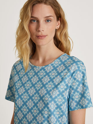 DAMEN Sleepshirt, niagara blue