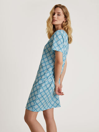 DAMEN Sleepshirt, niagara blue