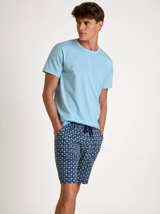 HERREN Bermudas, insignia print