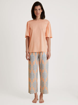 DAMEN Hose 7/8, peach parfait