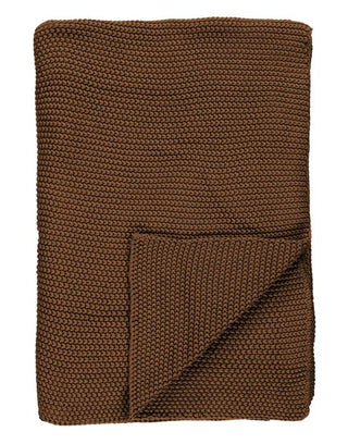 Marc O'Polo Nordic knit Toffee Brown Plaid 130 x 170 cm