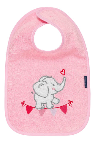 Kinderlätzchen,Luxus Baumwolle, Elefant, rosa