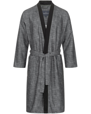 Morgenstern Bademantel Herren Kimono, leicht, Skylight, Nando, anthrazit